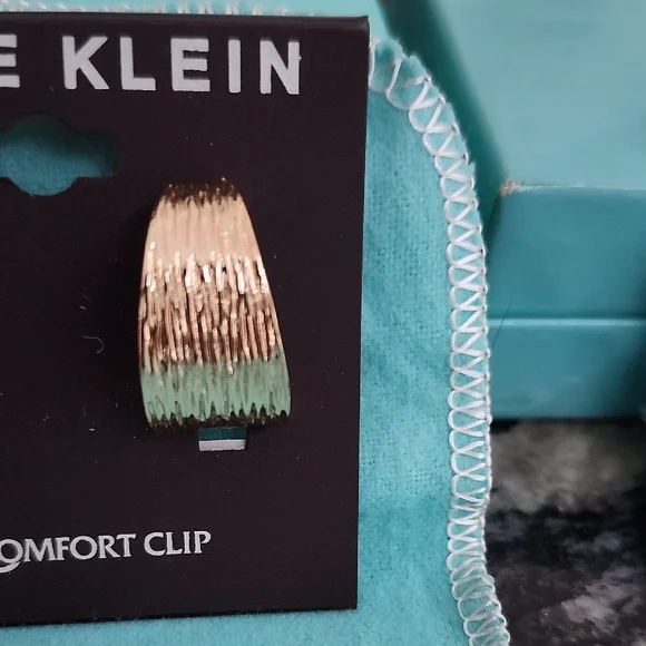 Anne Klein Gold Clip-On Earrings - Picture 2 of 4